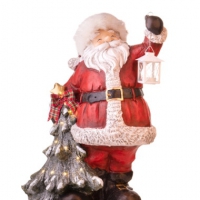 BRANDANI BABBO NATALE C/ALBERO RESINA C/LED BRANDANI_80243