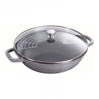 STAUB Wok con coperto in vetro grigio grafite 30cm STAUB_40511-462-0