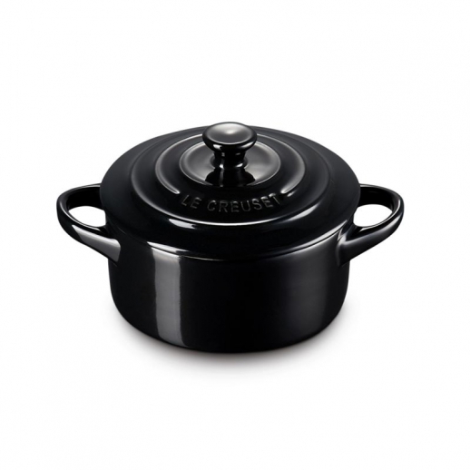 Le Creuset Mini Cocotte rotonda in Gres vetrificato 10cm Nero Lucido LE CREUSET_71901101400000