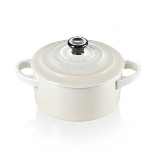 Le Creuset Mini Cocotte rotonda in Gres vetrificato 10cm Meringue LE CREUSET_71901107160100
