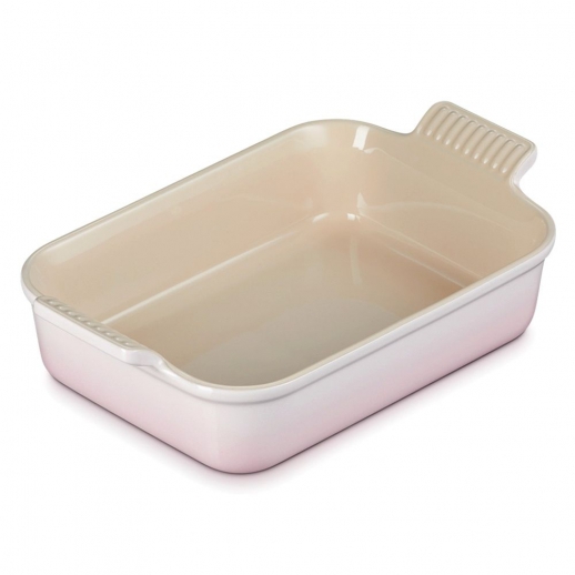 Le Creuset Pirofila rettangolare Tradition in Gres vetrificato 32x24x9 Shell Pink LE CREUSET_71102327770001
