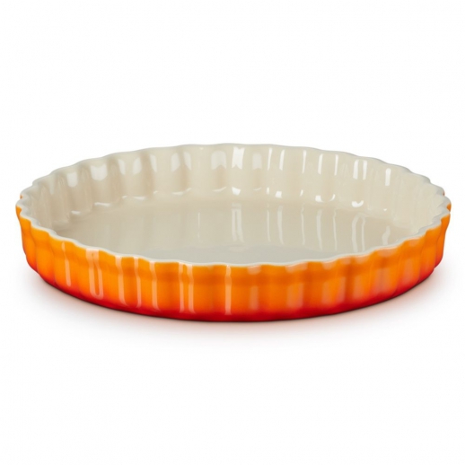 Le Creuset Tortiera rotonda Tradition in Gres vetrificato 28cm Arancio LE CREUSET_71120280900001