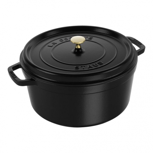 STAUB Cocotte rotonda nera 30cm STAUB_40509-863-0